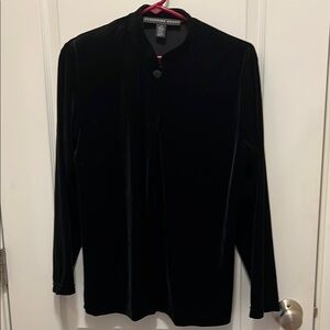Josephine Chaus Black Velvet Long Sleeve Jacket